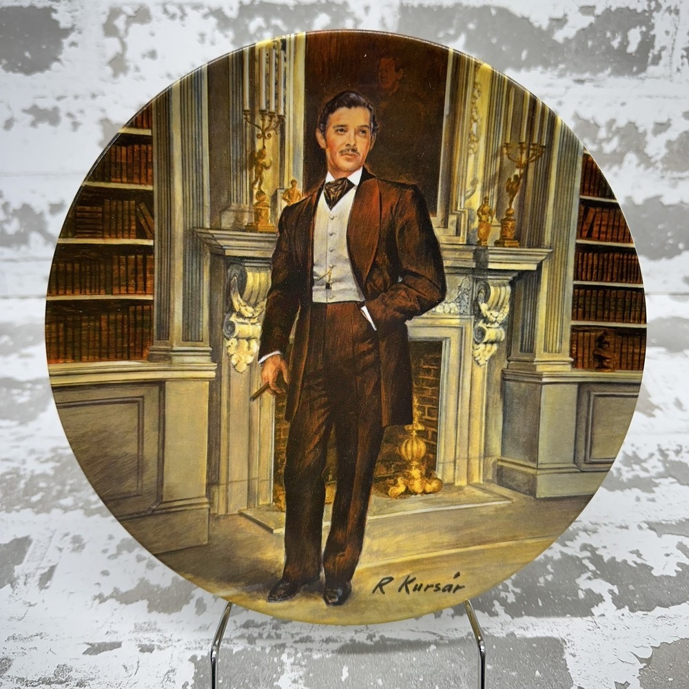 Vintage Knowles Rhett Gone With The Wind China Collector Plate COA Box 1981 USA